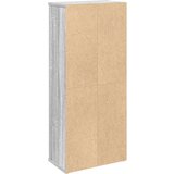 vidaXL Kopalniška omarica z držalom za zvitke siva sonoma 39x22x90 cm | Shoptok.si
