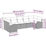  Vrtni kauč set Set od 7 Bež Ratan Vrtni kauč Pravokutni | shoptok.hr