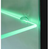  5-dijelni set zidnih TV elemenata LED crni visokog sjaja | Eponuda.com