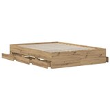  Okvir kreveta s pohranom Hrast artisan 140 x 190 cm - Hrast artisan 140 x 190 cm | shoptok.hr