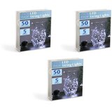 Family Christmas 3x 50 LED 5m božično - novoletne micro LED lučke na baterije 3 x AA hladno bele Cene