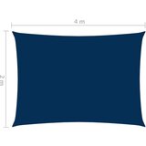 vidaXL Senčno jadro oksford blago pravokotno 2x4 m modro, (20965205) | Shoptok.si