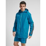 Hummel Športna jakna 'Authentic' cijansko modra / dimno-siva / črna | Shoptok.si