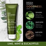 Baylis & Harding Goodness Awaken Senses osvežilni piling za telo dišave Lime, Mint & Eucalyptus 225 ml | Shoptok.si