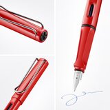 Nalivpero Lamy Safari Red (0.5) plavi ispis F 016 T10 4000181 | shoptok.hr