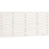 Maison Chic stensko posteljno vzglavje - vzglavna omarica - nočna omarica belo 126x3x63 cm trdna borovina, (21706743) | Shoptok.si