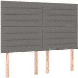  Uzglavlja 4 kom tamnosivi 72 x 5 x 78/88 cm od tkanine | shoptok.hr