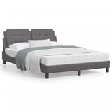 vidaXL Okvir za krevet s uzglavljem sivi 120x200 cm od umjetne kože | shoptok.hr