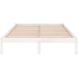  Okvir za krevet od masivne borovine bijeli 160 x 200 cm | shoptok.hr