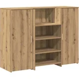 sprejemna miza - računalniška miza - pisarniška miza artisan hrast 135x50x103,5 cm inženirski les, (21785702)