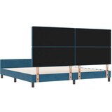 vidaXL Postelja Temno Modra 200x200 cm Žamet, (22049485) | Shoptok.si