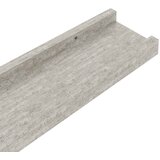  Zidne police 2 kom siva boja betona 80 x 9 x 3 cm | Shoptok.si