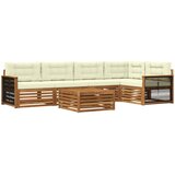  Set vanjskih sofa 6 kom. Prirodna i krem | shoptok.hr