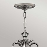 Elstead Lighting Hinkley HK-PLANT7-PL - Luster na lancu PLANTATION 7xE14/40W/230V, srebrne boje Cene