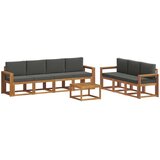  Set vanjskih sofa 8 kom. Prirodna i antracit | shoptok.hr