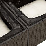 vidaXL 4-dijelni set vrtnih sofa od poliratana s jastucima crni | shoptok.hr
