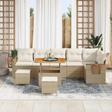  Sjedeća garnitura za vrt 11 kom. 9-Broj sjedala Bež i krema | shoptok.hr