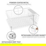 Wenko Bijeli metalni ocjeđivač za posuđe 36x30 cm Drip – | shoptok.hr