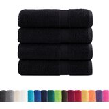 Premium ručnici za ruke SOLUND 4 kom. crni 50x100 cm 600 g/m² | Shoptok.si