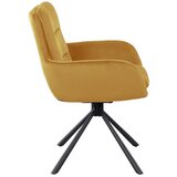 Livetastic Naslanjač Cord, Zlata, Vrtljiv | Shoptok.si