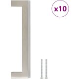  Ručke za ormarić 10 kom srebrne 128 mm od nehrđajućeg čelika | shoptok.hr