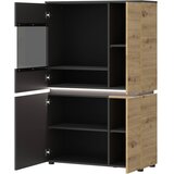 Modern Living Vitrina Luci, Barva Hrasta, Antracit | Shoptok.si