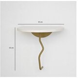 Hanah home leo - gold, white goldwhite wall shelf | Eponuda.com