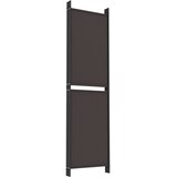 Sobna pregrada s 6 panela smeđa 300 x 180 cm od tkanine | shoptok.hr