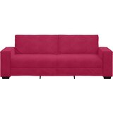  Trosjed Kauč Vinsko Crvena 220x78x84 cm Baršun | Shoptok.si