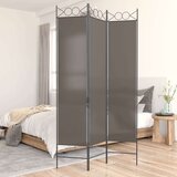 vidaXL Sobna pregrada s 3 panela antracit 120 x 200 cm od tkanine | shoptok.hr