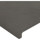  Posteljno vzglavje temno sivo 163x16x78/88 cm žamet, (20793971) | Shoptok.si