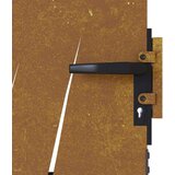  Vrata 85 x 150 cm od čelika COR-TEN s uzorkom trave | shoptok.hr