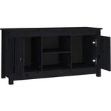 TV omarica črna 103x36,5x52 cm trdna borovina, (20730290) | Shoptok.si