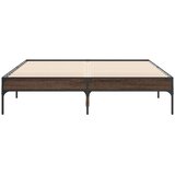  Okvir kreveta boja hrasta 120x200 cm konstruirano drvo i metal | shoptok.hr