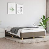 The Living Store Posteljni okvir brez vzmetnice taupe 140x190 cm blago - Posteljni Okvir, (21525689) Cene