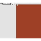  Okomita tenda terakota 140 x 600 cm od tkanine Oxford | shoptok.hr
