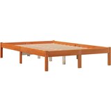  The Living Store Posteljni okvir brez vzmetnice voščeno rjav 120x200 cm borovina - Posteljni Okvir, (21447532) | Shoptok.si