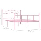  Okvir za krevet ružičasti metalni 120 x 200 cm | shoptok.hr