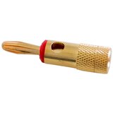 Cabletech Banana vtikač rdeči pozlačeni, (20811772) | Shoptok.si