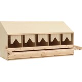  Gnijezdo za nesilice s 5 odjeljaka 117x33x54cm masivna borovina Slike