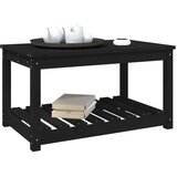  Vrtni stol crni 82,5 x 50,5 x 45 cm od masivne borovine | shoptok.hr