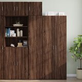 vidaXL Ozka omara za shranjevanje rjavi hrast 40x42,5x225 cm inž. les Cene