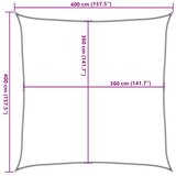  Jedro za zaštitu od sunca 160 g/m² smeđe-sivo 4 x 4 m HDPE | shoptok.hr