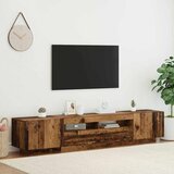 TV ormarić LED boja drva 200x35x40 cm konstruirano drvo | shoptok.hr