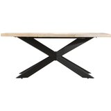 Maison Chic Jedilna miza - Kuhinjska miza - Jedilni stol 180x90x76 cm trden beljen mangov les, (21715259) Cene