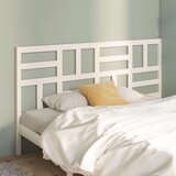  Uzglavlje za krevet bijelo 206 x 4 x 104 cm od masivne borovine Cijene