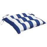  Jastuci za stolicu 4 kom plavo-bijele pruge 40x40x7 cm tkanina | shoptok.hr