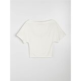 Sinsay Bluza s viskozom i asimetričnim izrezom | shoptok.hr