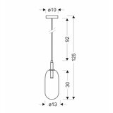 Candellux Plava LED viseća svjetiljka sa staklenim sjenilom ø 13 cm Fiuggi – | shoptok.hr