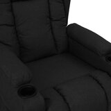  Fotelja na podizanje od tkanine crna | shoptok.hr